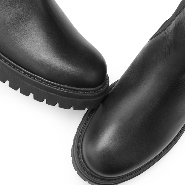 Elbsand Stiefelette »Chelseaboots, Schlupfstiefel, Lederstiefelette, Herbststiefelette« NEU Bikerboots aus Leder mit Stretch-Einsätzen & leichter Profilsohle