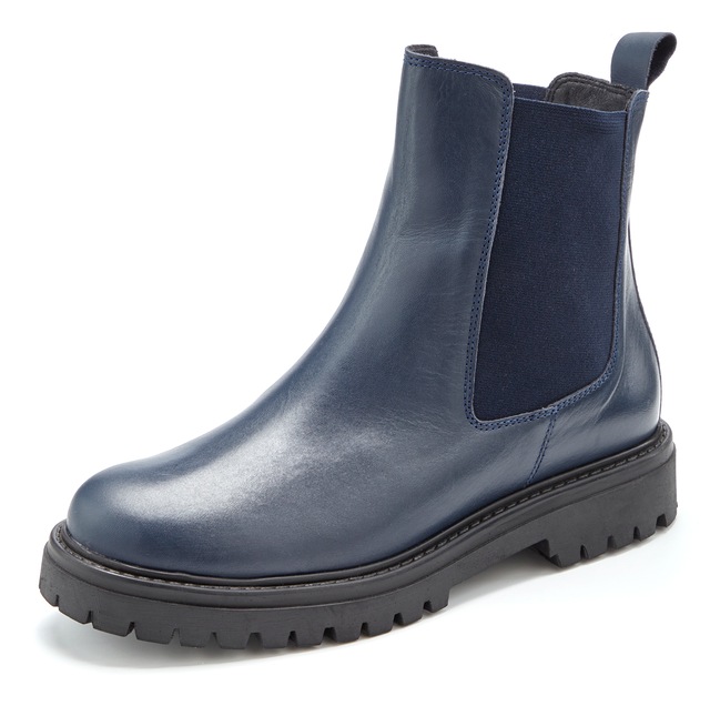 Elbsand Stiefelette »Chelseaboots, Schlupfstiefel, Lederstiefelette, Herbststiefelette« NEU Bikerboots aus Leder mit Stretch-Einsätzen & leichter Profilsohle