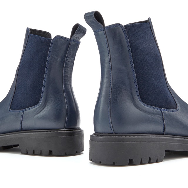 Elbsand Stiefelette »Chelseaboots, Schlupfstiefel, Lederstiefelette, Herbststiefelette« NEU Bikerboots aus Leder mit Stretch-Einsätzen & leichter Profilsohle