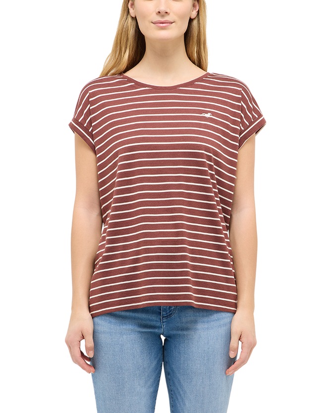 MUSTANG Kurzarmshirt »Damen Style Lesley«