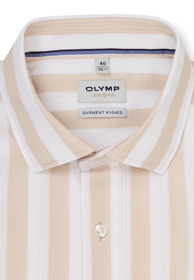 OLYMP Businesshemd »OLYMP Level Five garment washed, Body Fit, Kent«