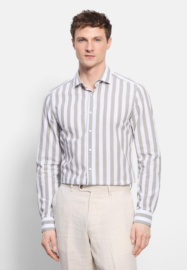 OLYMP Businesshemd »OLYMP Level Five garment washed, Body Fit, Kent«