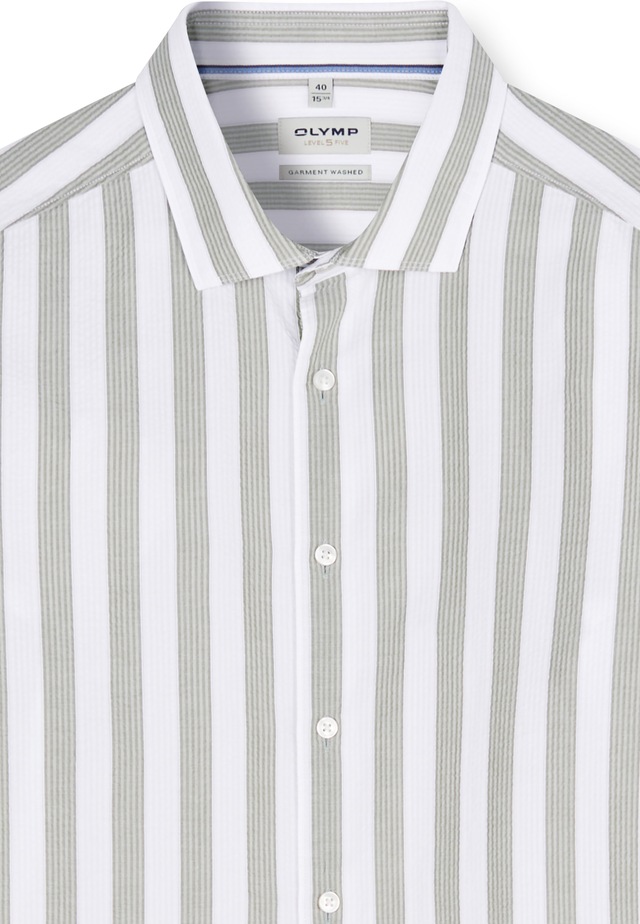 OLYMP Businesshemd »OLYMP Level Five garment washed, Body Fit, Kent«