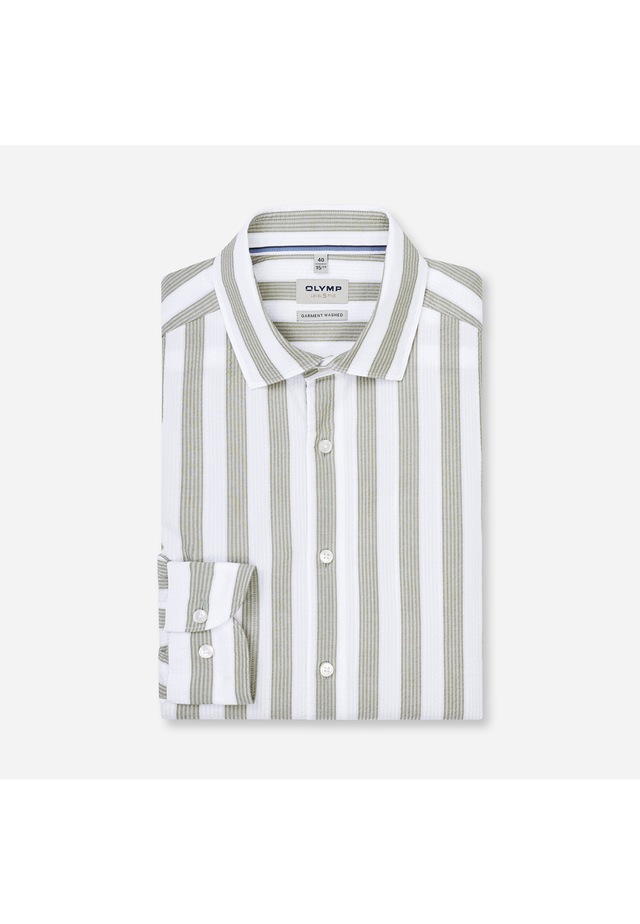 OLYMP Businesshemd »OLYMP Level Five garment washed, Body Fit, Kent«