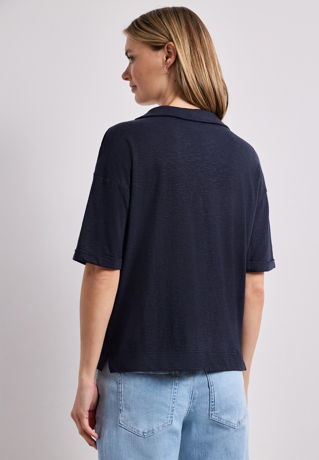 STREET ONE Poloshirt im soften Baumwoll-Mix