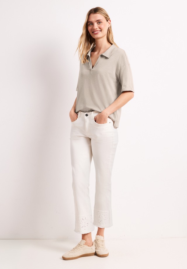 STREET ONE Poloshirt im soften Baumwoll-Mix