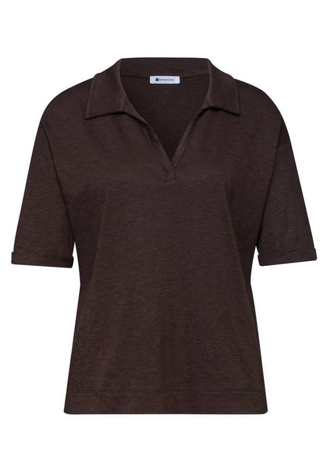 STREET ONE Poloshirt im soften Baumwoll-Mix