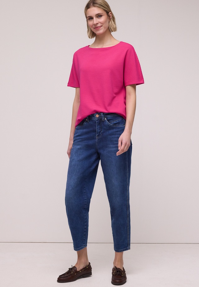 STREET ONE T-Shirt mit U-Boot-Ausschnitt