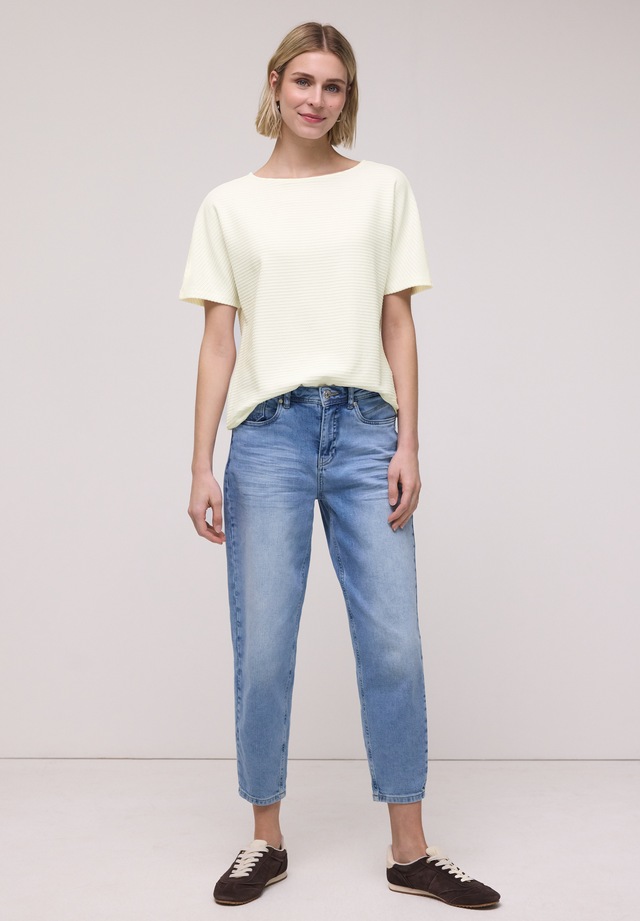 STREET ONE T-Shirt mit U-Boot-Ausschnitt