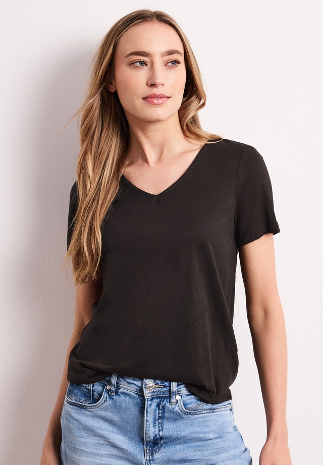 STREET ONE V-Shirt mit V-Ausschnitt