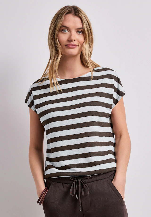 STREET ONE T-Shirt mit Glitzer-Details
