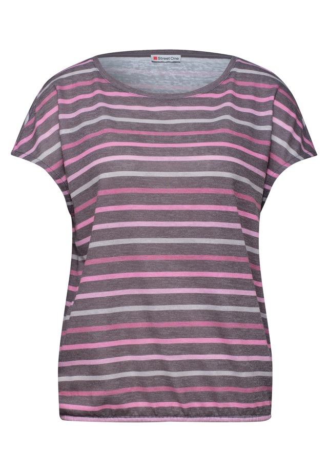 STREET ONE T-Shirt mit Rundhalsausschnitt