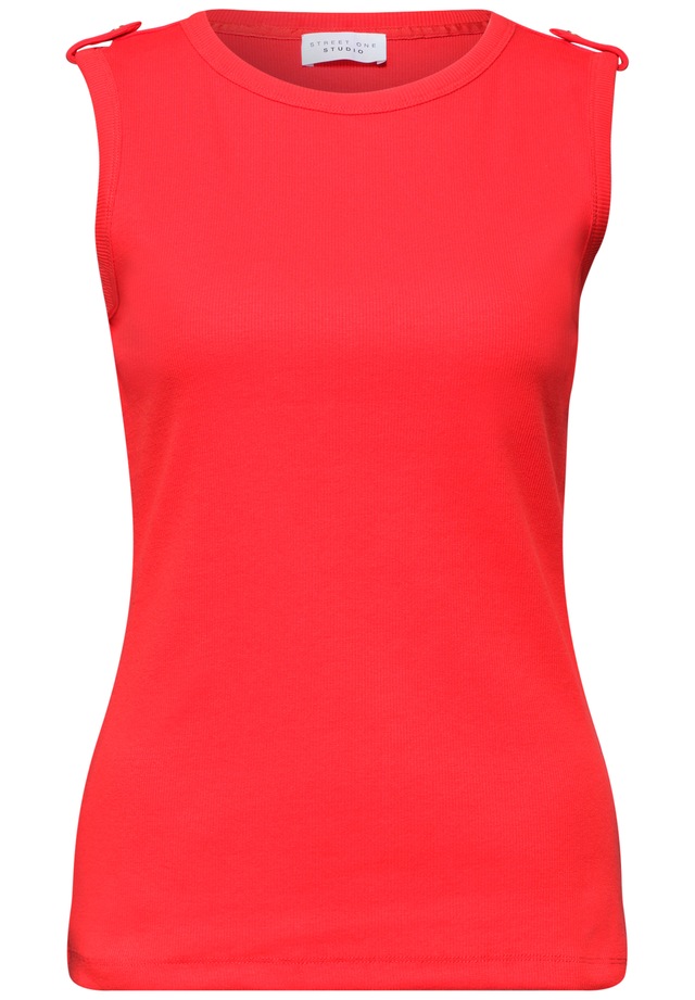 STREET ONE STUDIO Ripptanktop mit Rundhalsausschnitt