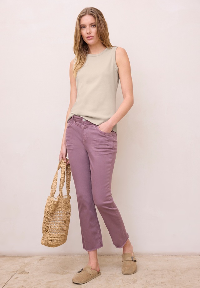 STREET ONE STUDIO Ripptanktop mit Rundhalsausschnitt