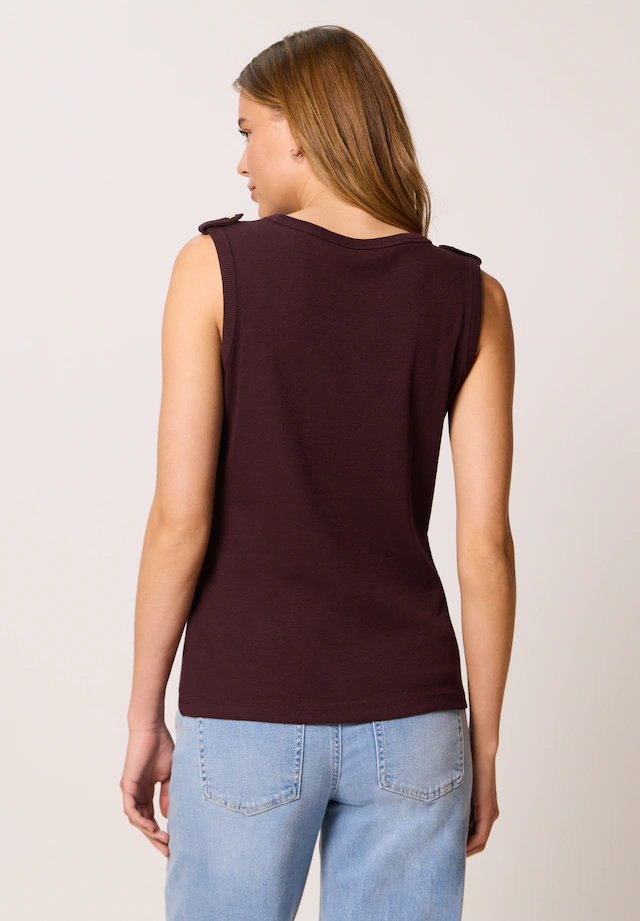 STREET ONE STUDIO Ripptanktop mit Rundhalsausschnitt