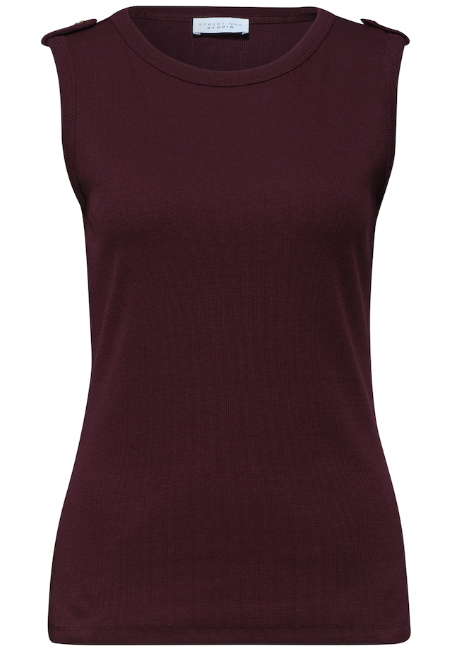 STREET ONE STUDIO Ripptanktop mit Rundhalsausschnitt
