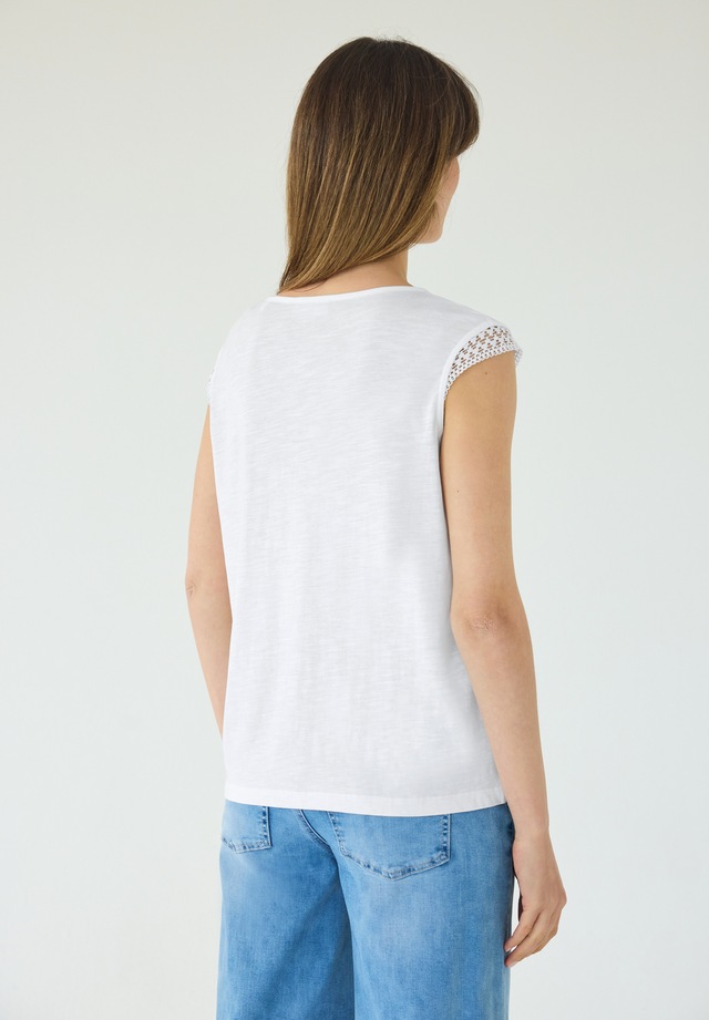 STREET ONE STUDIO Rundhalsshirt mit Häkel-Deko