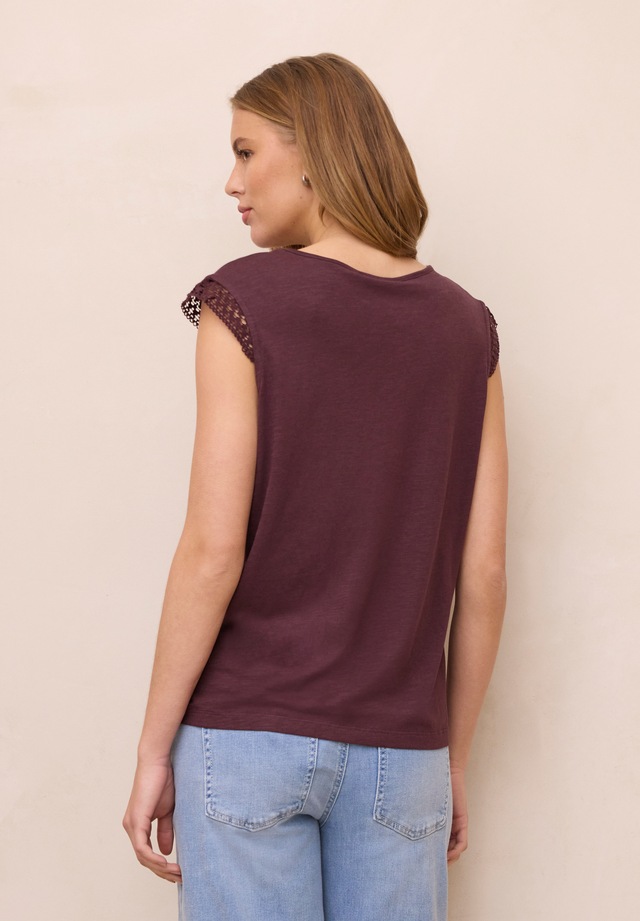 STREET ONE STUDIO Rundhalsshirt mit Häkel-Deko
