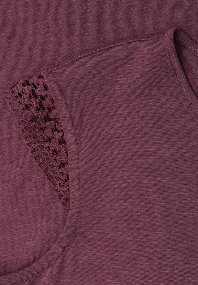 STREET ONE STUDIO Rundhalsshirt mit Häkel-Deko