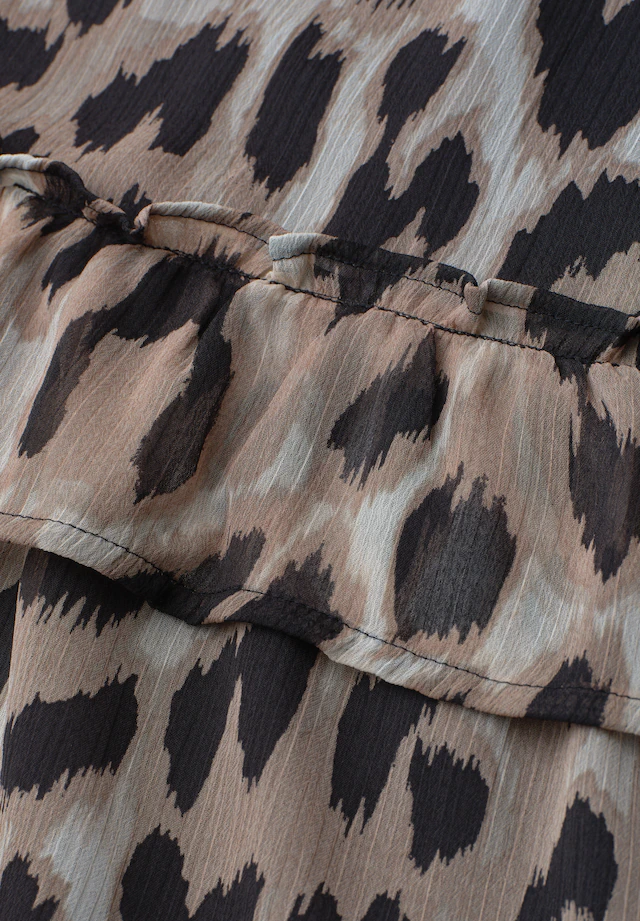STREET ONE Minirock Sommerrock aus Chiffon mit Animal-Print