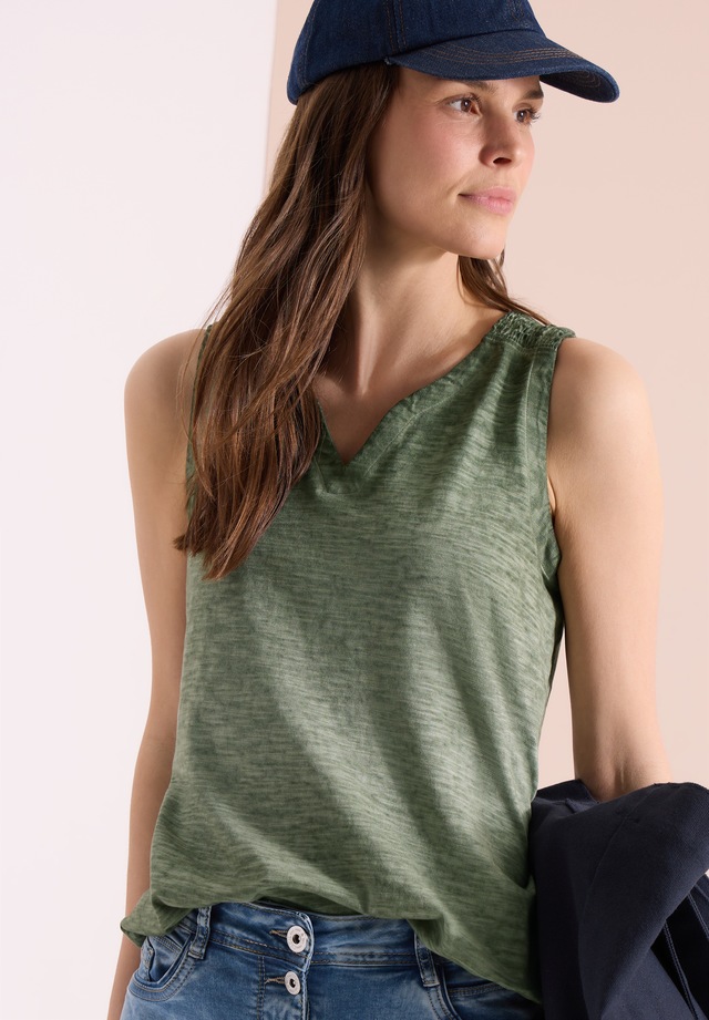 Cecil Shirttop aus reiner Baumwolle