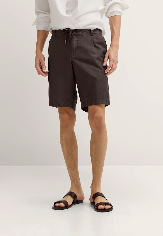 bugatti Bermudas »Soft touch« Leinen-Baumwoll-Mix