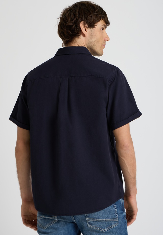 STREET ONE MEN Kurzarmhemd aus reiner Baumwolle