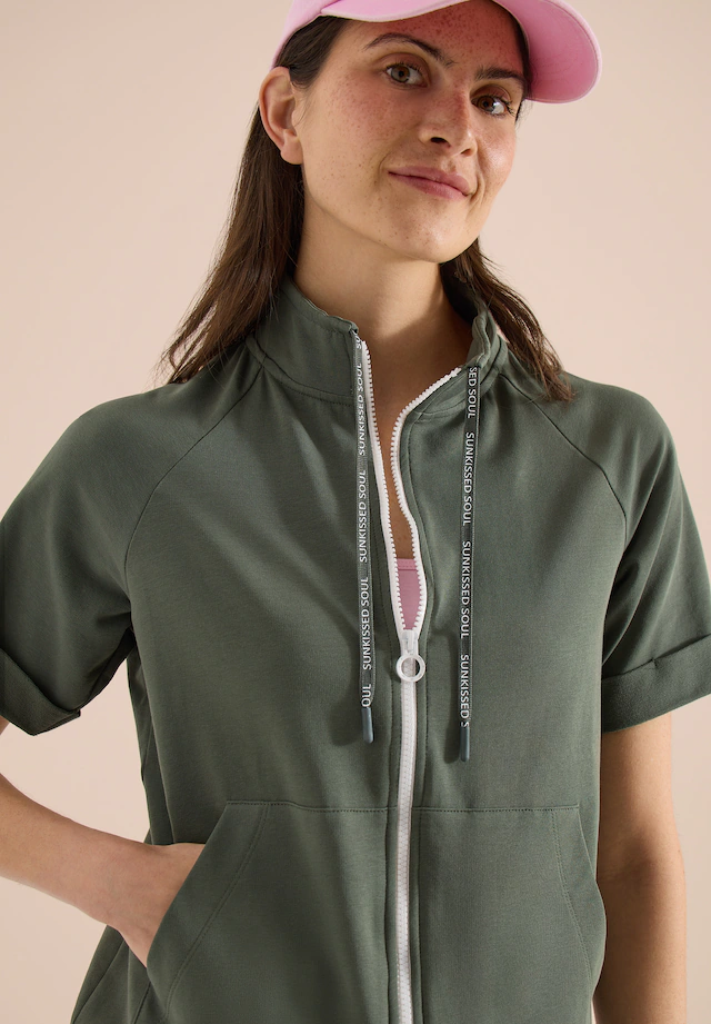 Cecil Sweatjacke mit Stehkragen