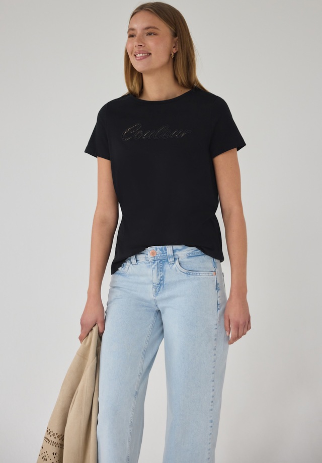 STREET ONE STUDIO Rundhalsshirt aus reiner Baumwolle