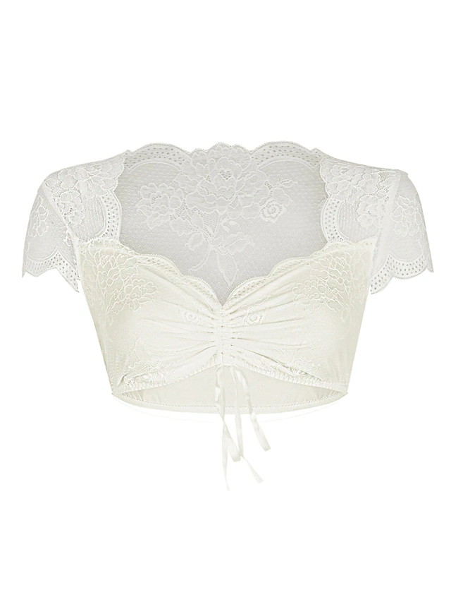 Nina Von C. Dirndlbluse »Dirndlbluse, kurzarm Tracht«