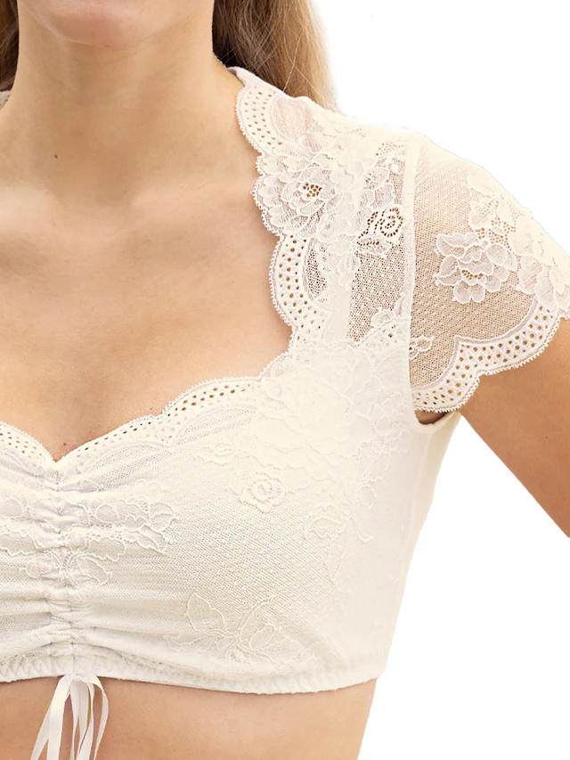 Nina Von C. Dirndlbluse »Dirndlbluse, kurzarm Tracht«