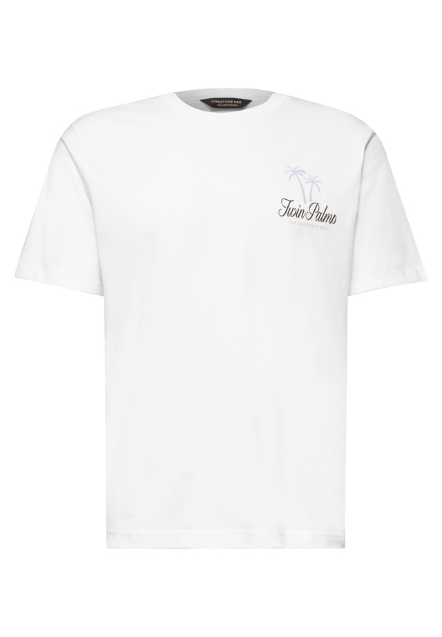STREET ONE MEN Langarmshirt aus reiner Baumwolle
