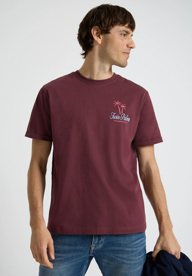 STREET ONE MEN Langarmshirt aus reiner Baumwolle