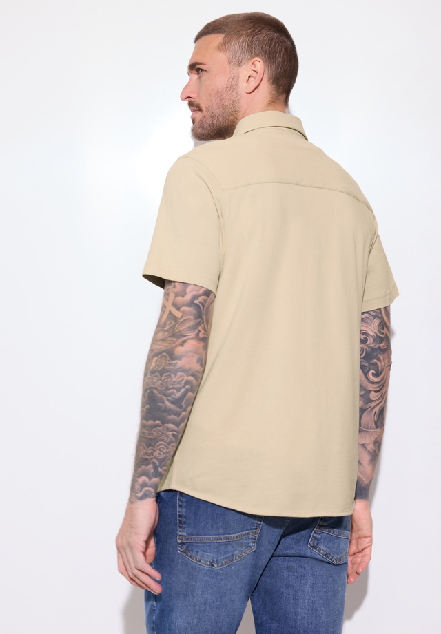 STREET ONE MEN Kurzarmhemd aus reiner Baumwolle