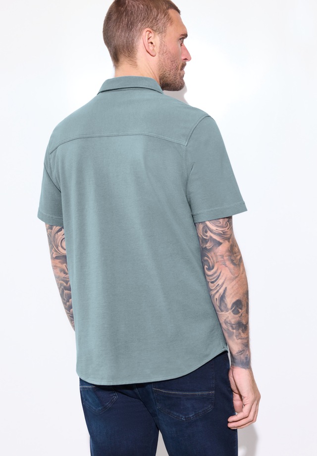 STREET ONE MEN Kurzarmhemd aus reiner Baumwolle