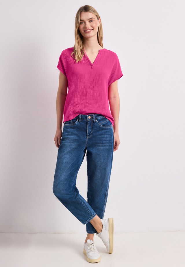 STREET ONE Blusenshirt aus reiner Baumwolle