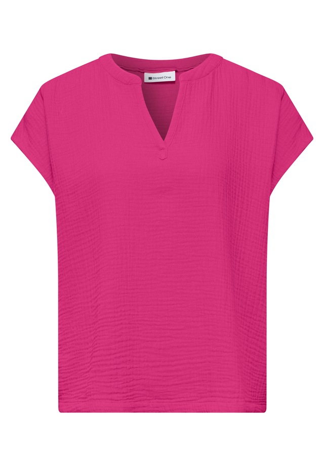 STREET ONE Blusenshirt aus reiner Baumwolle