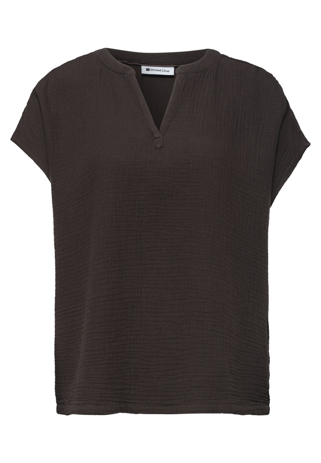 STREET ONE Blusenshirt aus reiner Baumwolle