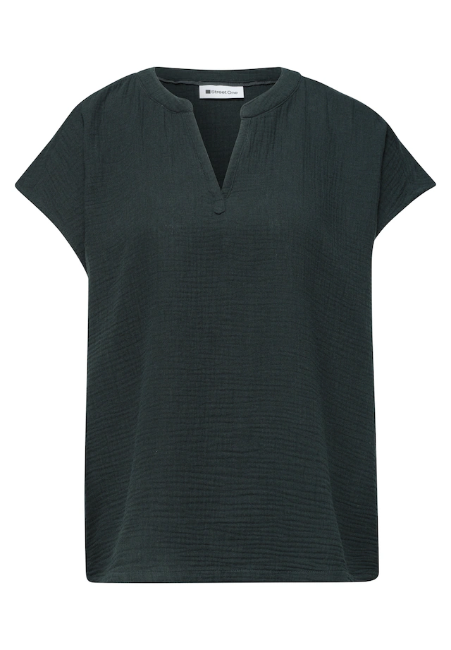 STREET ONE Blusenshirt aus reiner Baumwolle