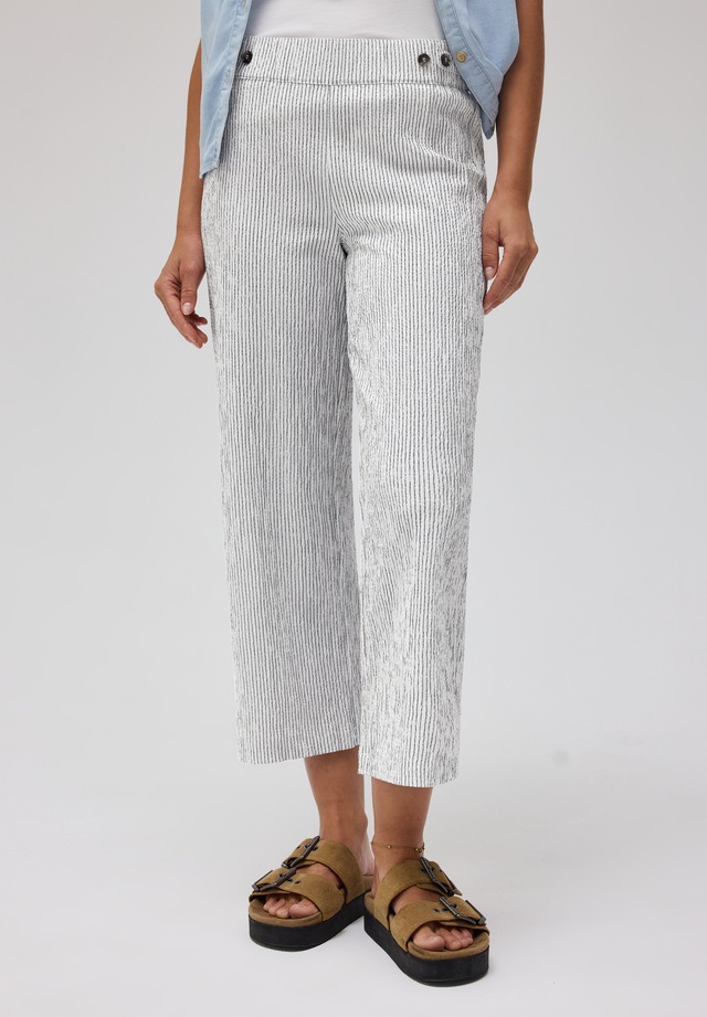 STREET ONE STUDIO Culotte aus Seersucker-Material