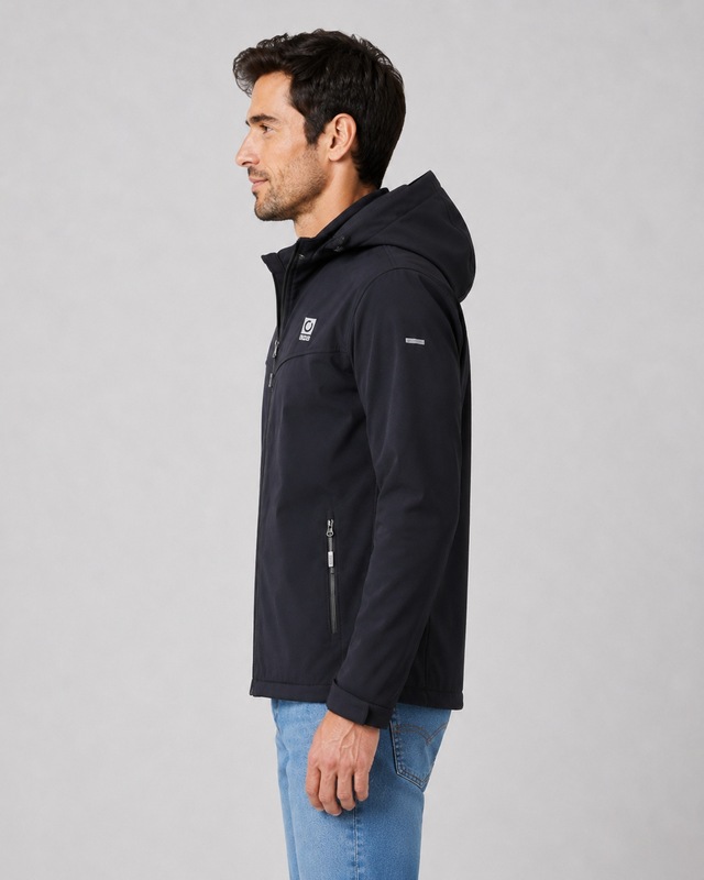 LPO Windbreaker »Melwyn Active« mit Kapuze abnehmbare, verstellbare Kapuze