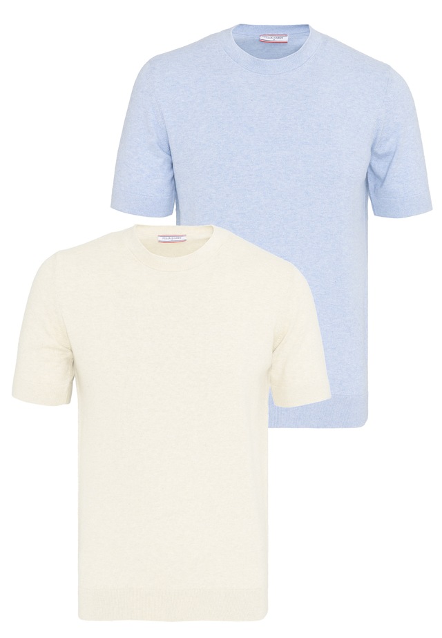 Felix Hardy T-Shirt »Basic-Strick-T-Shirt, 2er-Pack«