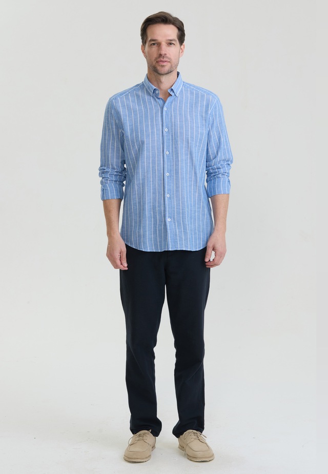Felix Hardy Langarmhemd »Gestreiftes Langarm Hemd«