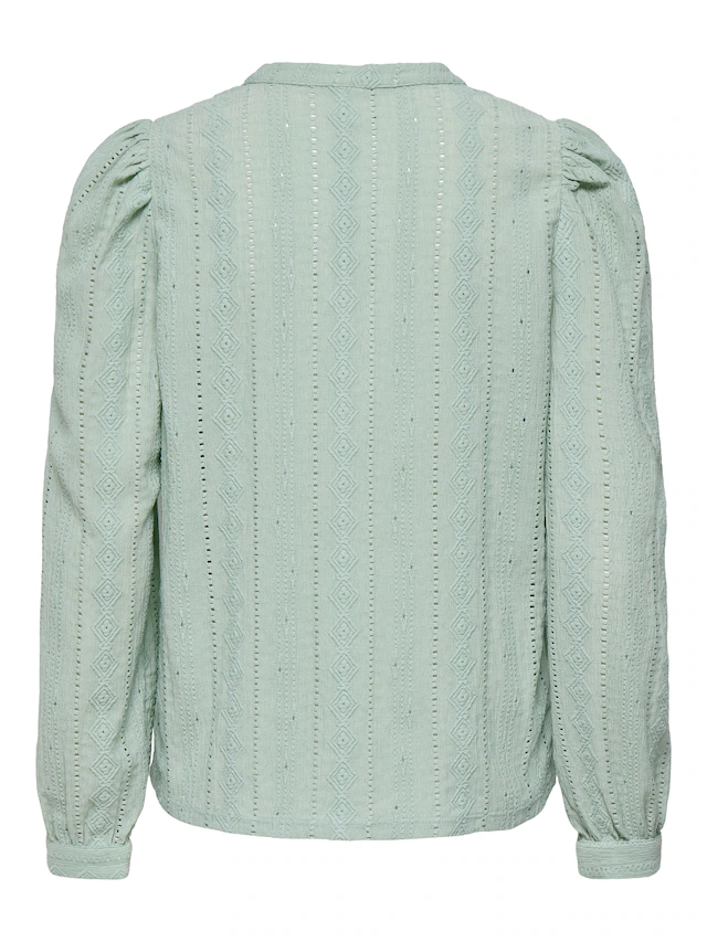 ONLY Blusenshirt »ONLMINNA L/S TOP JRS« Kunstfaser, regular fit