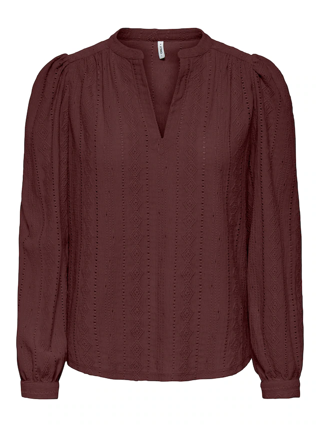 ONLY Blusenshirt »ONLMINNA L/S TOP JRS« Kunstfaser, regular fit
