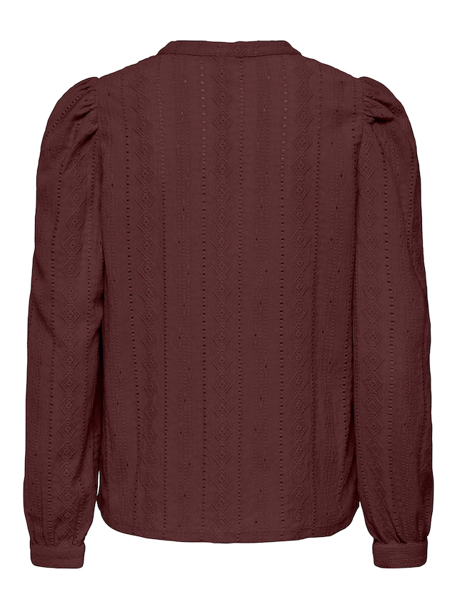 ONLY Blusenshirt »ONLMINNA L/S TOP JRS« Kunstfaser, regular fit