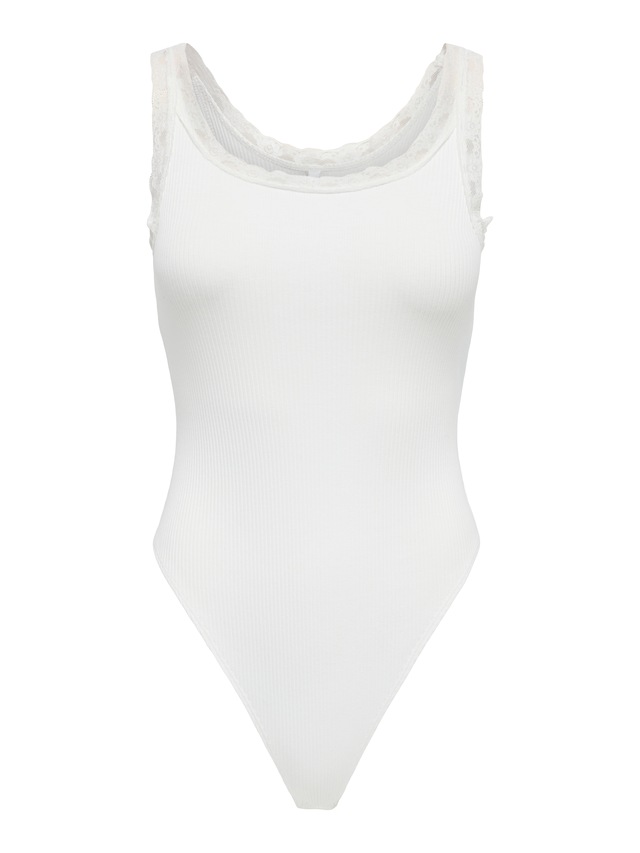ONLY Body »ONLVINI S/L LACE BODYSUIT RS JRS« Baumwollmischung, Spitze