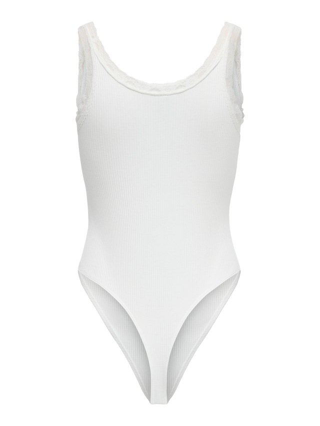 ONLY Body »ONLVINI S/L LACE BODYSUIT RS JRS« Baumwollmischung, Spitze