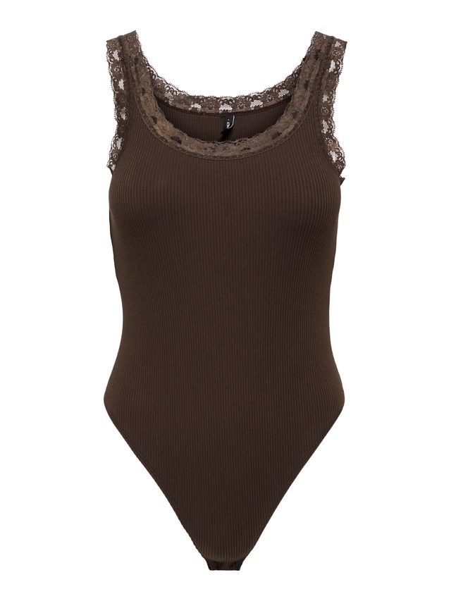 ONLY Body »ONLVINI S/L LACE BODYSUIT RS JRS« Baumwollmischung, Spitze