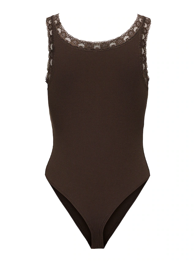 ONLY Body »ONLVINI S/L LACE BODYSUIT RS JRS« Baumwollmischung, Spitze